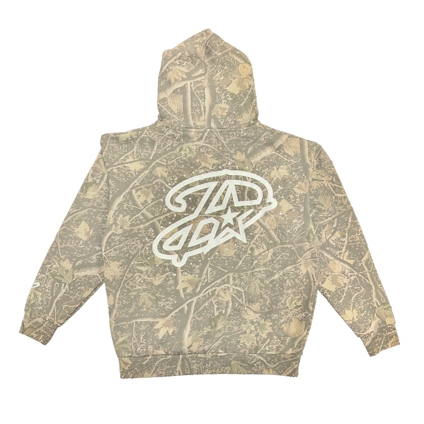 Dinero Camo Rhinestone Hoodie