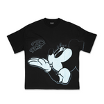 DINEROLAND - CHEESE SPINNA TEE - BLACK